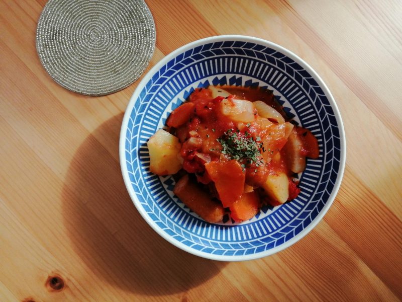 炊飯器調理で作ったトマトポトフ